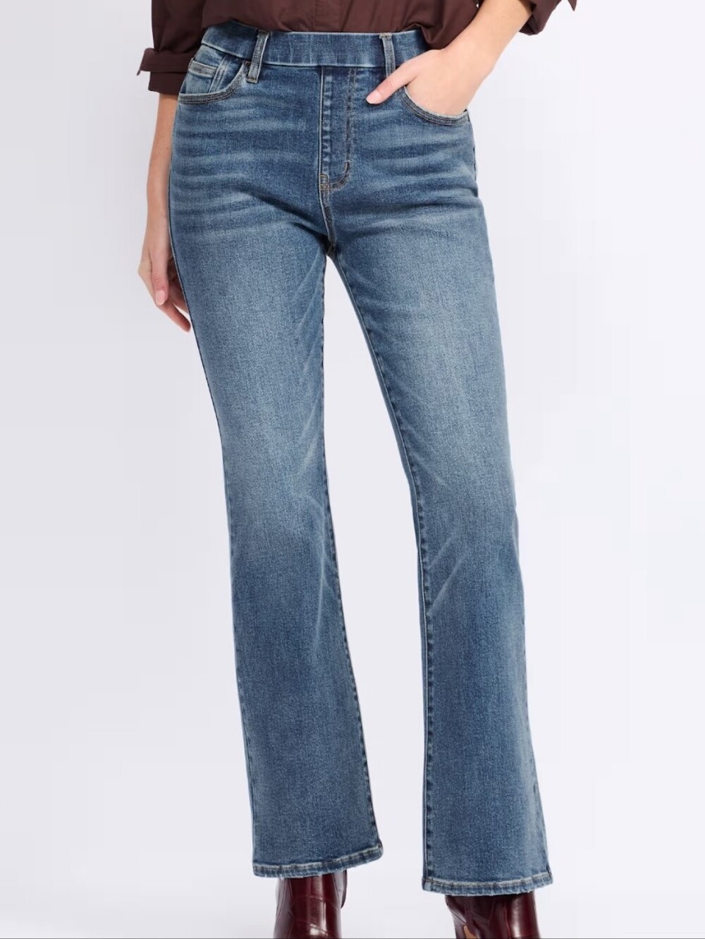 Blue By Artemis Pull On Bootcut Jean - Indigo